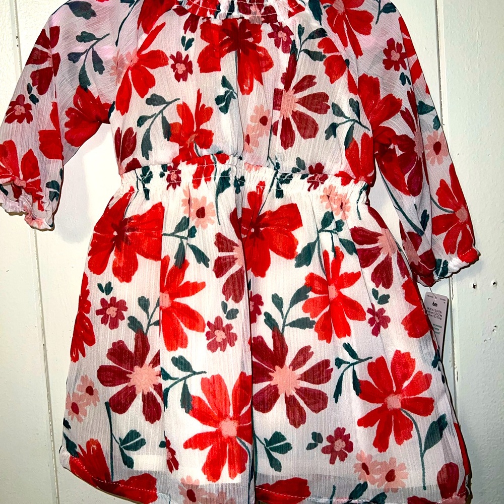 Baby floral dress with bloomers